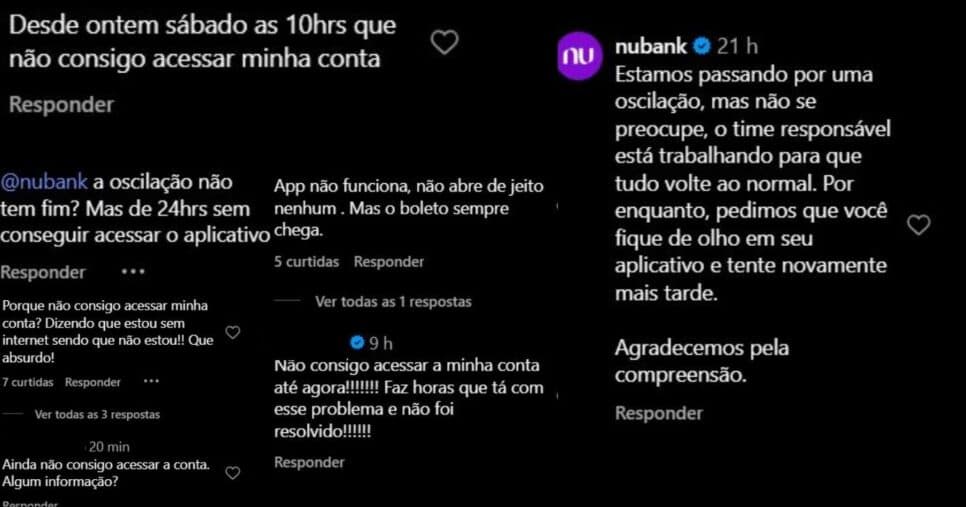Reclamações registradas pelas redes sociais (Foto Reprodução/Montagem/Tv Foco/Lennita/Instagram)
