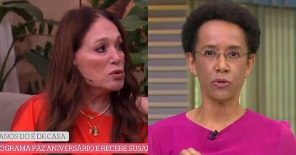 Zileide invade É de Casa com recado direto a Suzana Vieira e atriz rebate ao vivo: "A gente tá"
