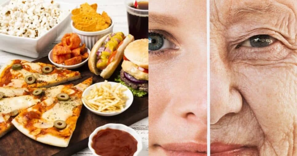 5 alimentos comuns que podem envelhecer sua pele em anos