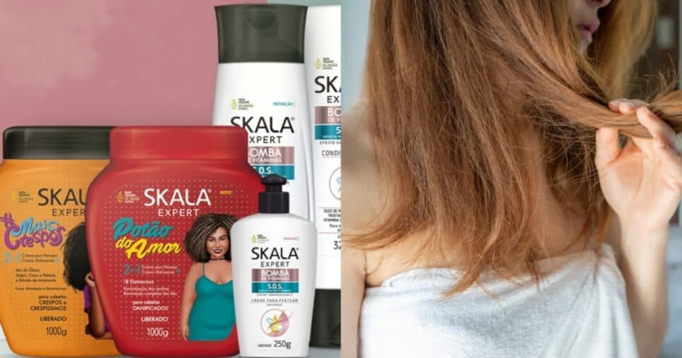 Produto da Skala deixa os fios sem frizz e alinhados