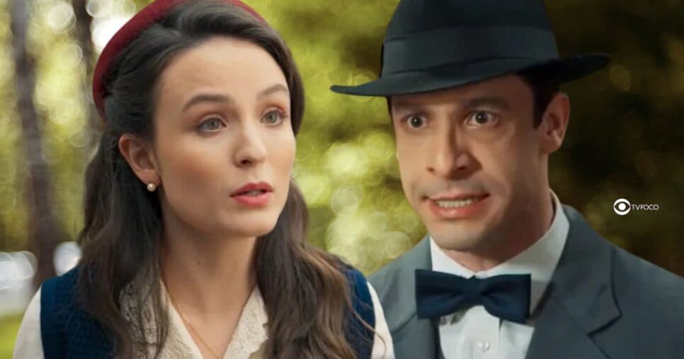 Estela e Celso em Êta Mundo Melhor! (Foto: Reprodução / Globo / Montagem TV Foco)