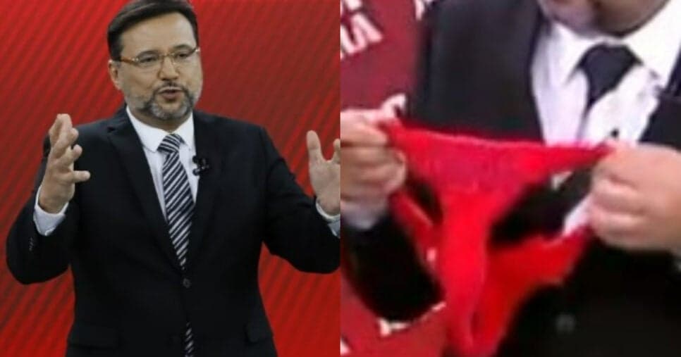 Geraldo Luís surpreende ao usar calcinha em pleno horário nobre do SBT: "Me ajuda"