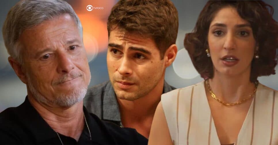 Jaques, Davi e Ayla em Dona de Mim (Foto: Reprodução / Globo / Montagem TV Foco)