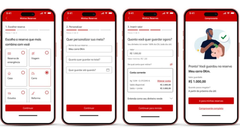 Banco oferece benefícios para clientes, como Minhas Reversas (Foto: Reprodução)
