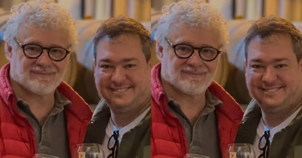 Tadeu Aguiar com o marido, Eduardo Bakr - Foto: Redes sociais