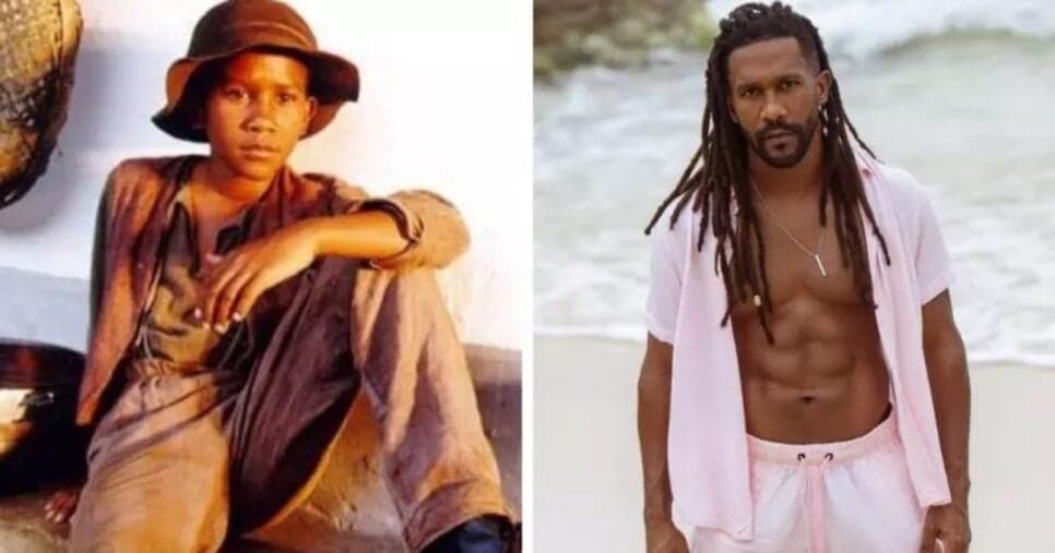 André como 'Tiziu' em Terra Nostra e atualmente - Foto: Montagem André como 'Tiziu' em Terra Nostra e atualmente - Foto: Montagem