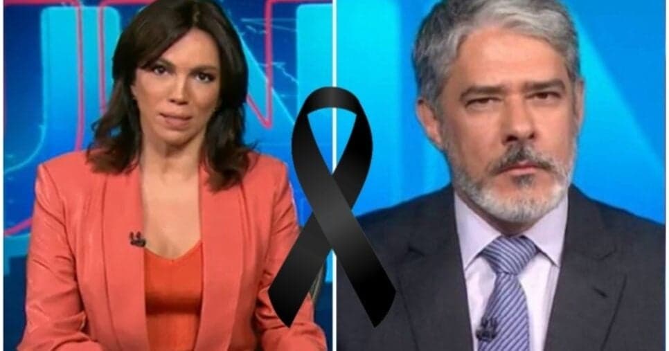 Luto: William Bonner surge ao lado de Ana Paula no JN e comunica morte ao vivo: "Morreu"