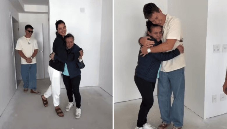 Rodrigo Faro presenteia funcionária com apartamento - Foto: Instagram