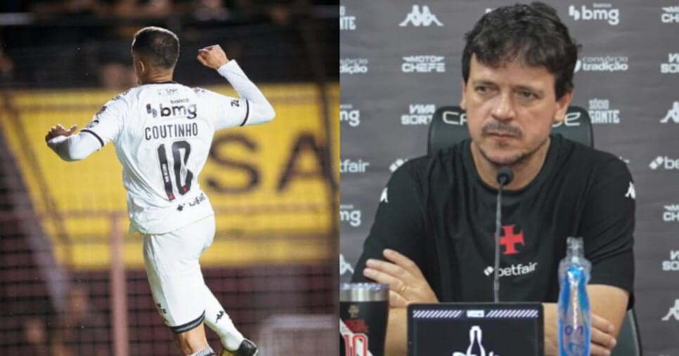 Dupla de Coutinho tem retorno anunciado no Vasco e é presente para Fernando Diniz