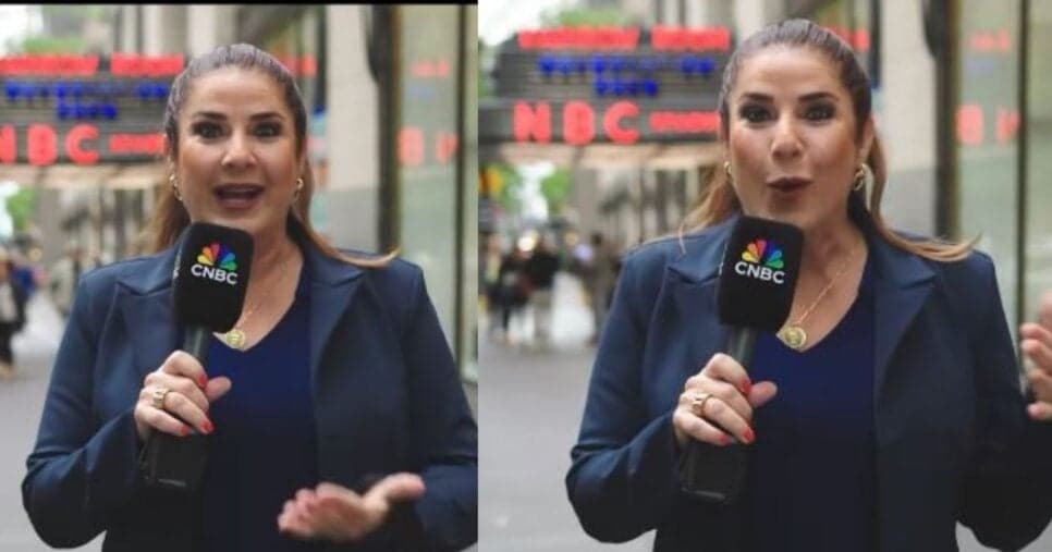 Christiane Pelajo na CNBC (Foto Reprodução/Instagram/@chrispelajooficial)