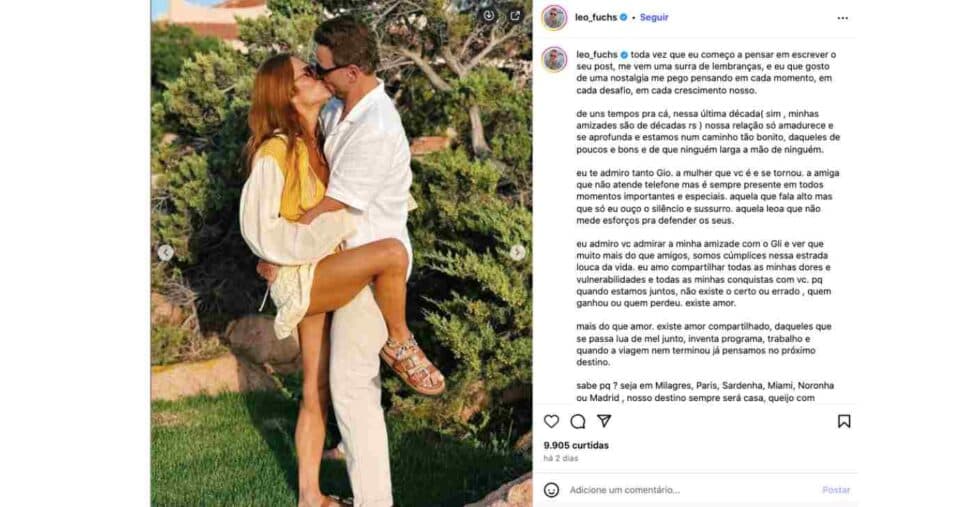 Giovanna Ewbank e Léo Funchs (Foto: Reprodução / Instagram)