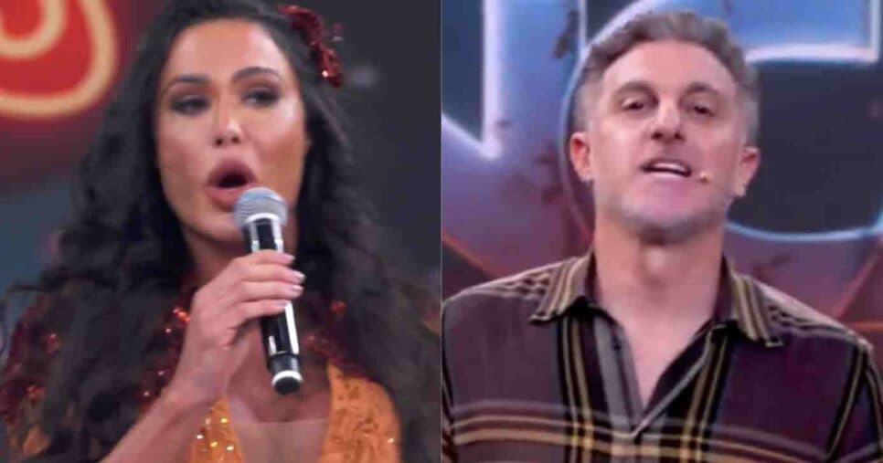 A atitude de Gracyanne Barbosa ao expor o que Huck fez com ela ao vivo no Domingão: “Estou provando”