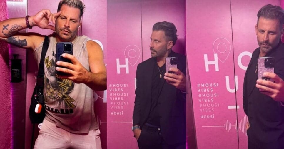 Henri Castelli fazendo alguns cliques na Housi (Foto Reprodução/Montagem/TV Foco/Instagram/@henricastelli)