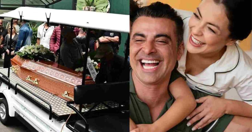 Luto: Chegam fotos devastadoras do sepultamento de JP Mantovani, marido de Li do Rouge e apresentador