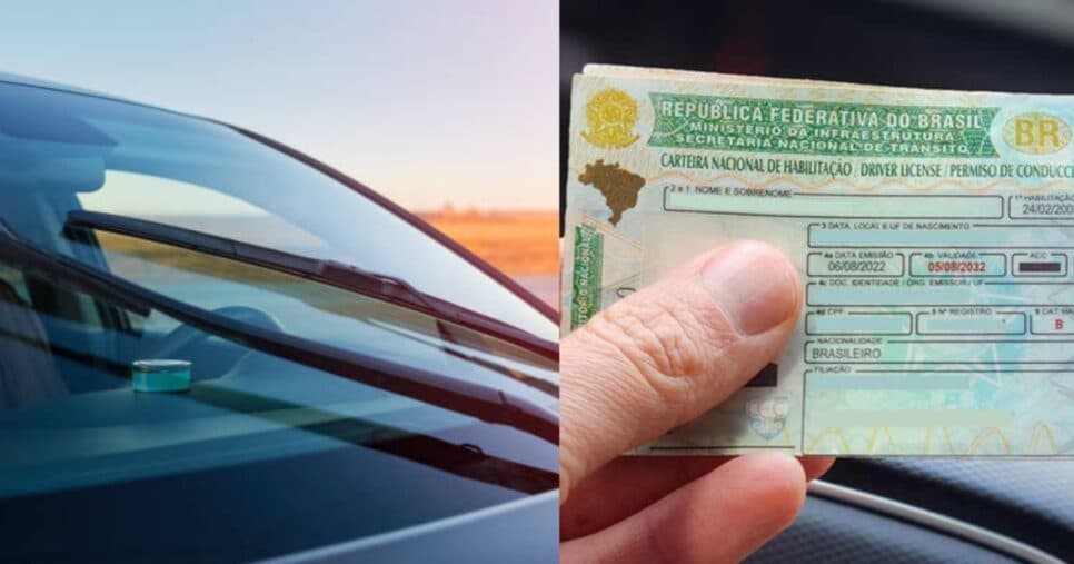 Lei de trânsito do para-brisa traz proibição e pode arrancar CNH de motoristas das categorias B, C, D e E