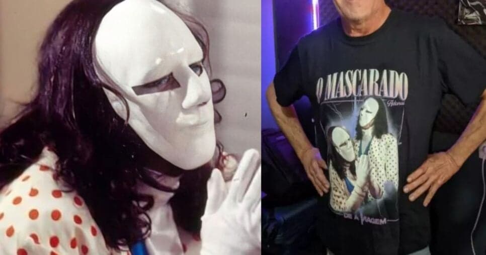 Mascarado de A Viagem choca ao expor o rosto 30 anos depois e diz o que viveu na Globo: "Ninguém me falou nada"