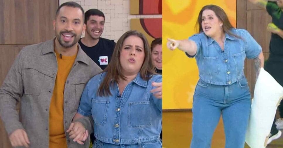 Tati Machado arma barraco ao vivo com Gil do Vigor no Mais Você e chama intervalo às pressas: “Olha aqui”