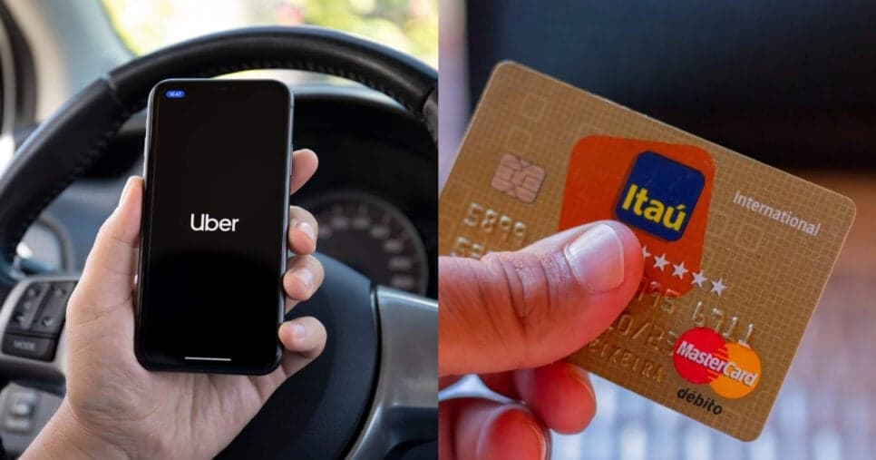 Benefício em cartão Itaú garante viagem de graça na Uber em 2025