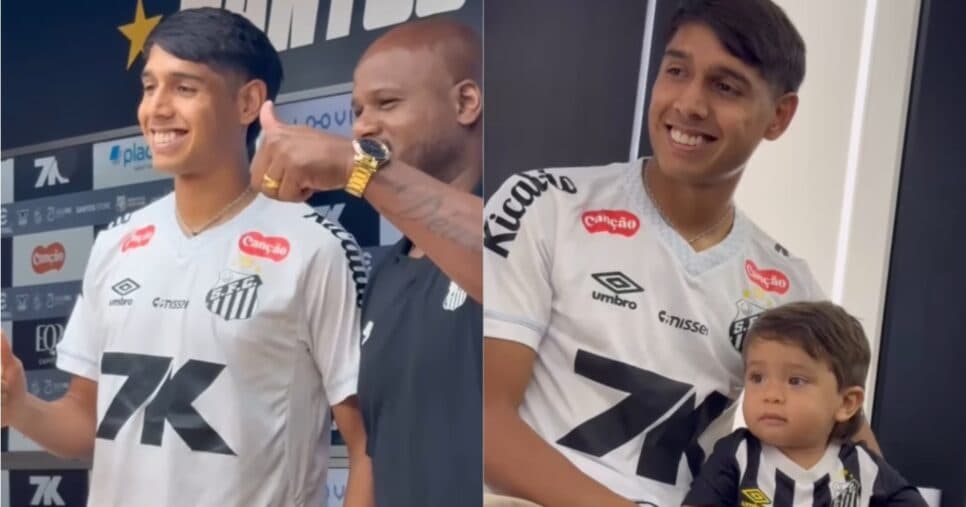 Santos anuncia contratação de Alexis Duarte - Montagem: Reprodução/Vídeo/Instagram/Santos