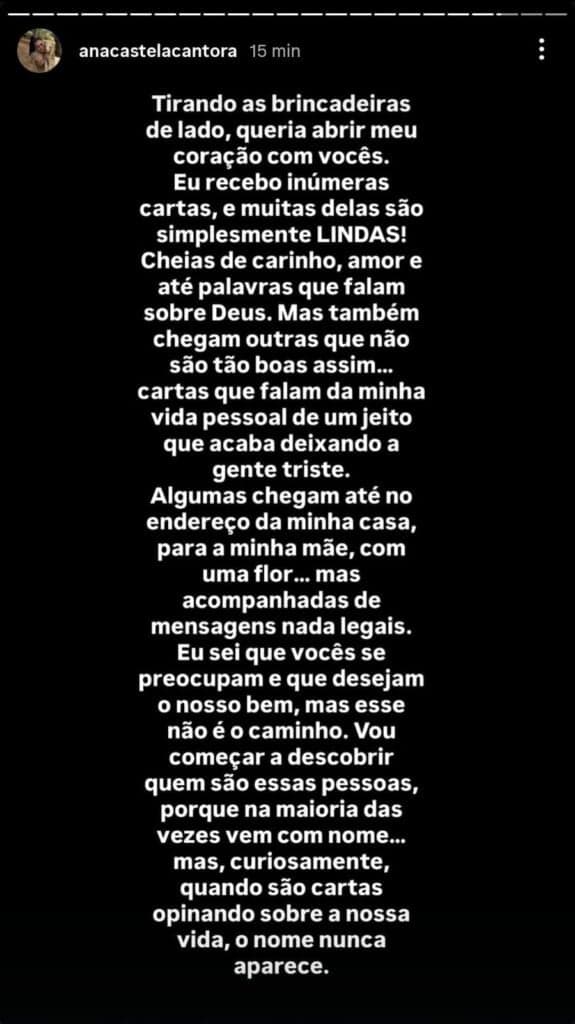 Cantora desabafou após ataques a sua vida pessoal (Foto: Reprodução/ Instagram)