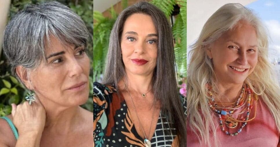 Antes e depois: Famosas que assumiram os fios brancos e rejuvenesceram
