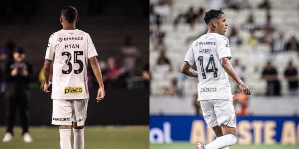 Hyan deve deixar o Santos ao final de seu contrato (Reprodução: Instagram)