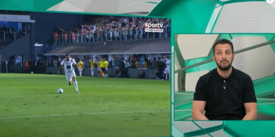 Edu Dracena confia na permanência de Neymar por mais tempo no Santos (Reprodução: Band)