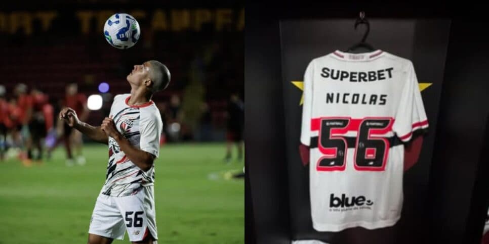 Nicolas já foi relacionado para alguns jogos por Crespo (Reprodução: Instagram)