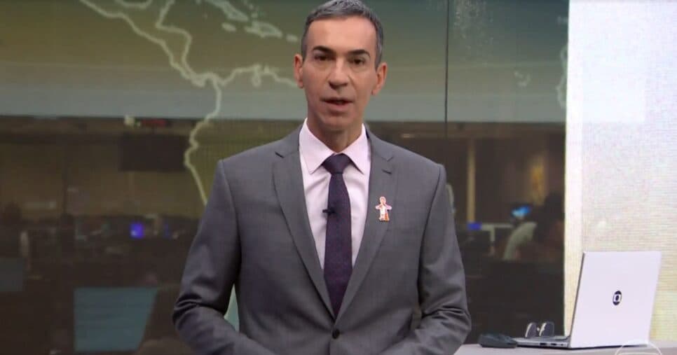 Fenômeno nas tardes da Globo obriga mudança e corte no JH de César Tralli hoje 28/10