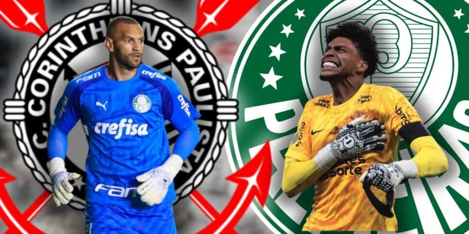 Enquanto Hugo Souza ganha R$500 mil no Corinthians, salário de Weverton no Palmeiras é de cair pra trás