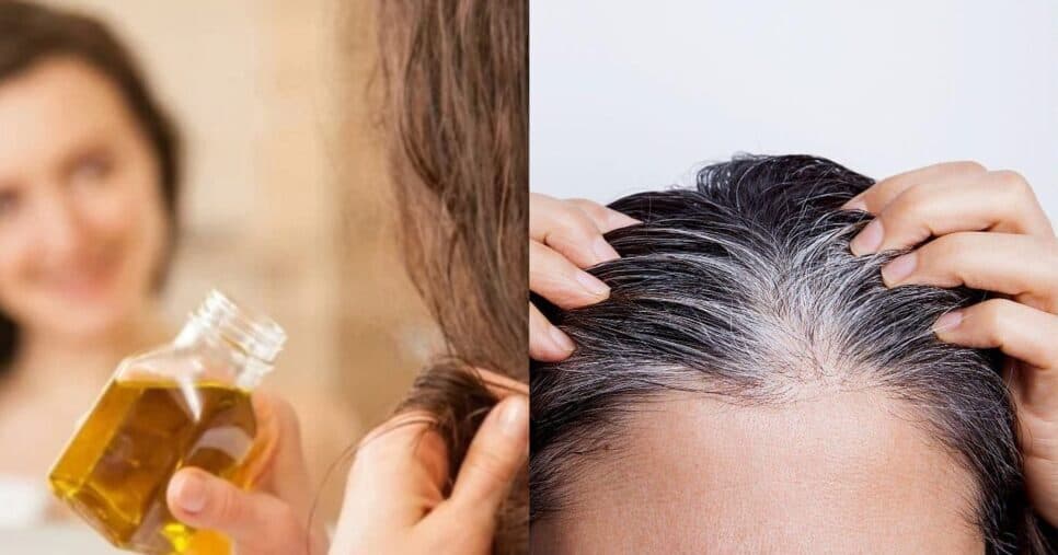 Milagre em gotas: Óleo natural escurece até a raiz do cabelo branco sem tinta