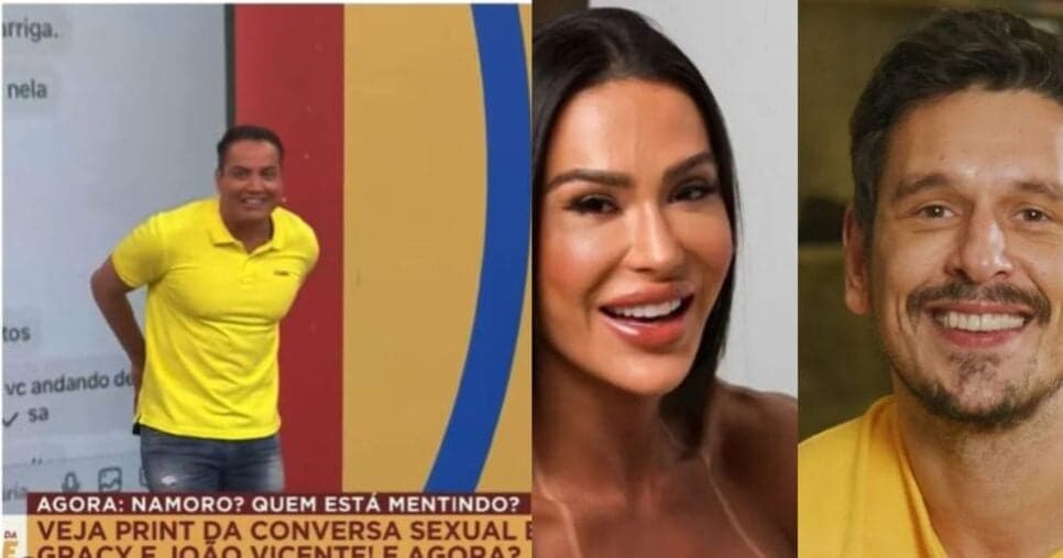 Vazou: Leo Dias paralisa Melhor da Tarde e expõe conversas picantes entre Gracyanne e João: "Tesão"