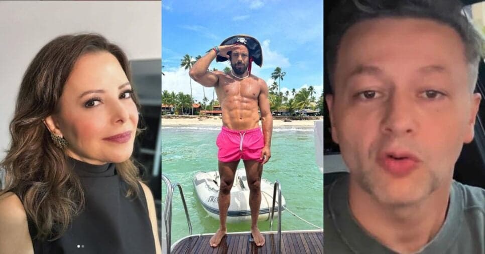 Sandy reúne o ex, Lucas Lima, e atual no mesmo ambiente e fotos expõem momento