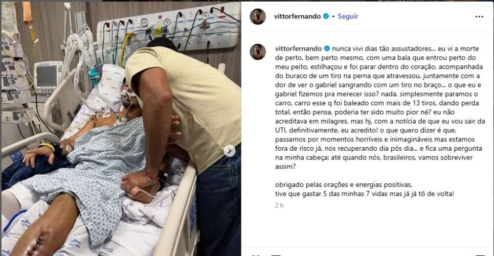 O ator Vittor Fernando - Foto: Instagram O ator Vittor Fernando - Foto: Instagram