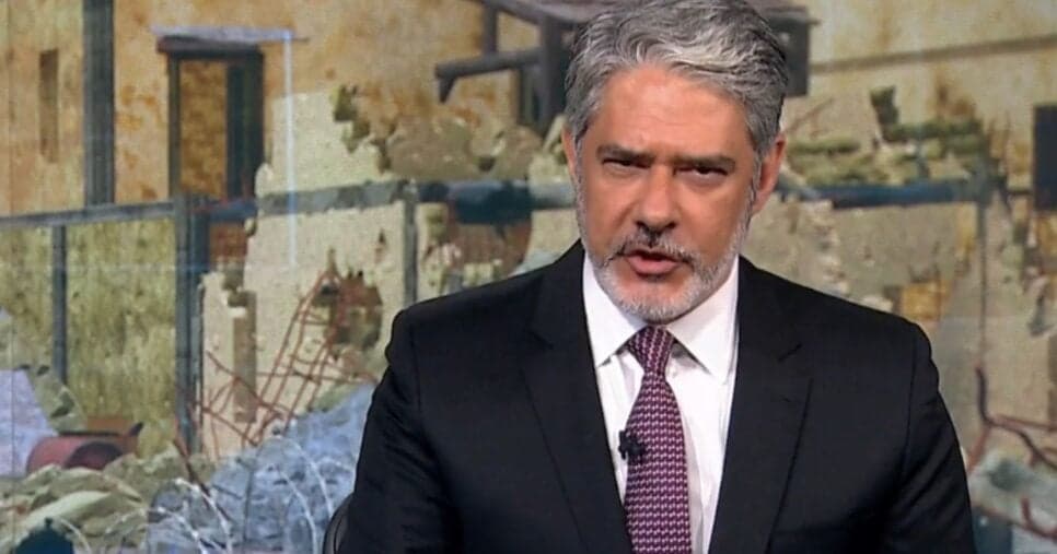 Globo se antecipa com fim de William Bonner no JN e saída do país é revelada