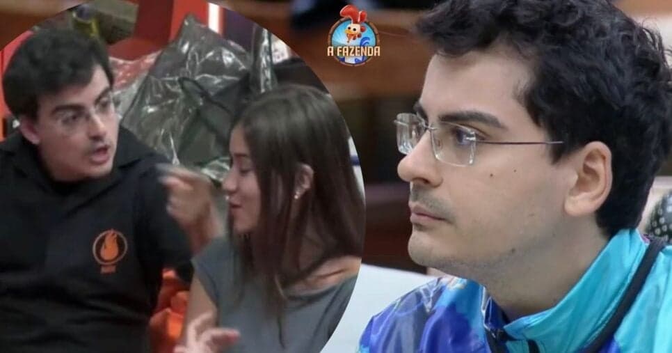 Dudu Camargo quebra-pau com Duda e aponta dedo na cara em A Fazenda: “Se ferre”