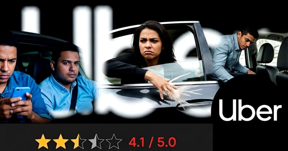 O jogo virou: 3 motivos que fazem motoristas de Uber abaixarem a sua nota em 2025