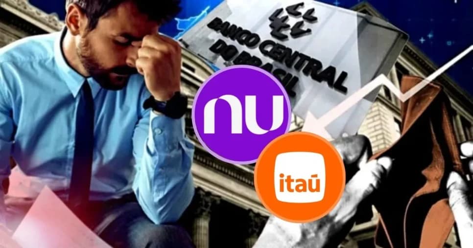 Banco central comunica hoje (18) falência de banco gigante rival do Nubank e Itaú