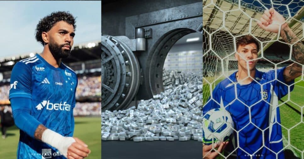 Enquanto Gabigol ganha R$ 2.4M por mês, esse é o valor do salário de Kaio Jorge no Cruzeiro em 2025