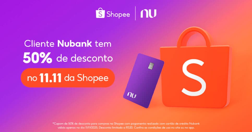 Nubank e Shopee (Foto: Reprodução) Nubank e Shopee (Foto: Reprodução)