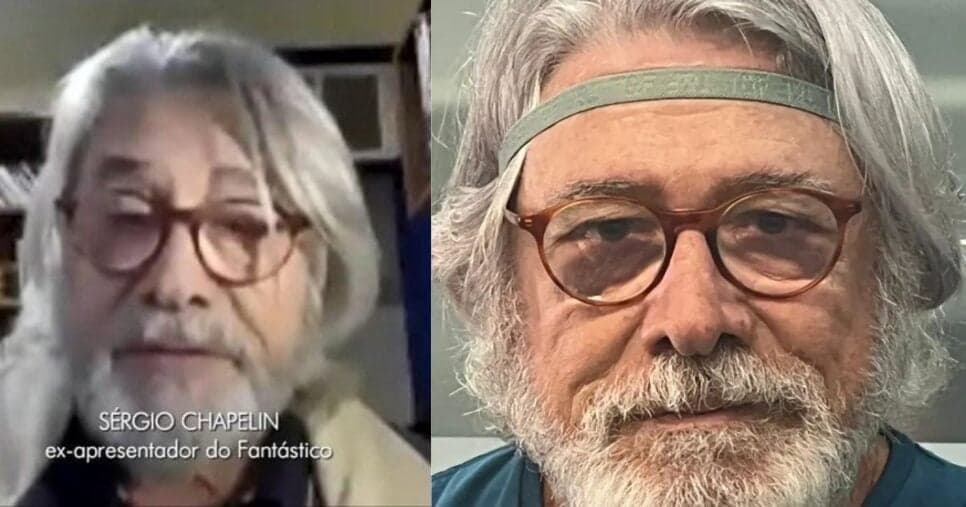 Mais cliques de Sérgio Chapelin Clique de Chapelin mostrando seu atual estilo de vida (Foto Reprodução/Redes sociais/Arquivo pessoal)