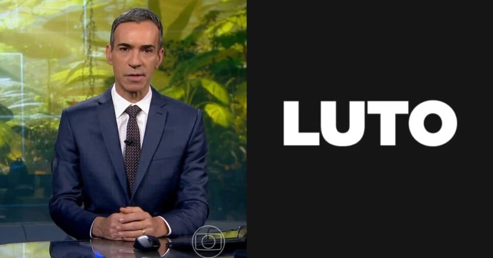 Luto: César Tralli engole o boa noite no JN e paralisa com morte de cantor amado do Brasil: "Morreu"