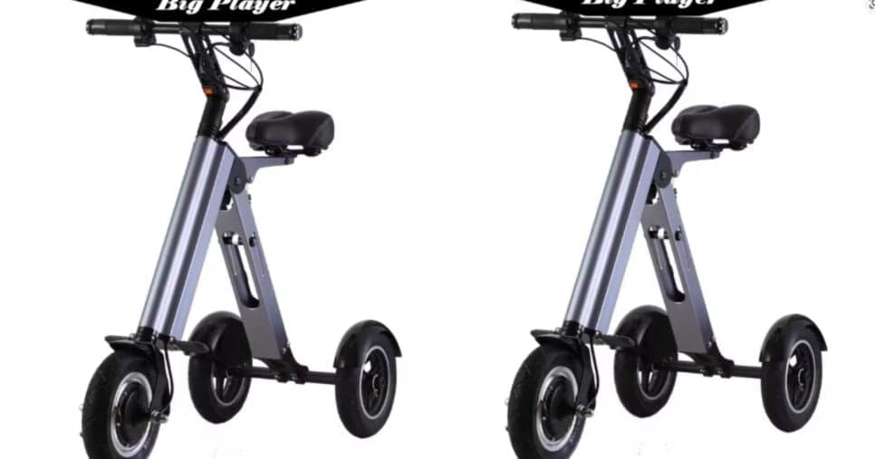 Triciclo elétrico dobrável K710
