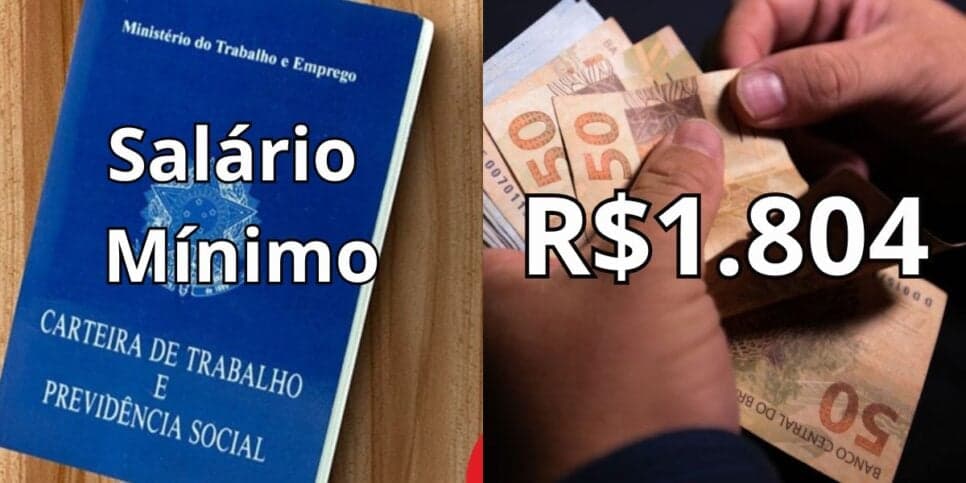 Nada de R$1.518: Lei em vigor garante salário mínimo de R$1.804 para lista de trabalhadores em 2025