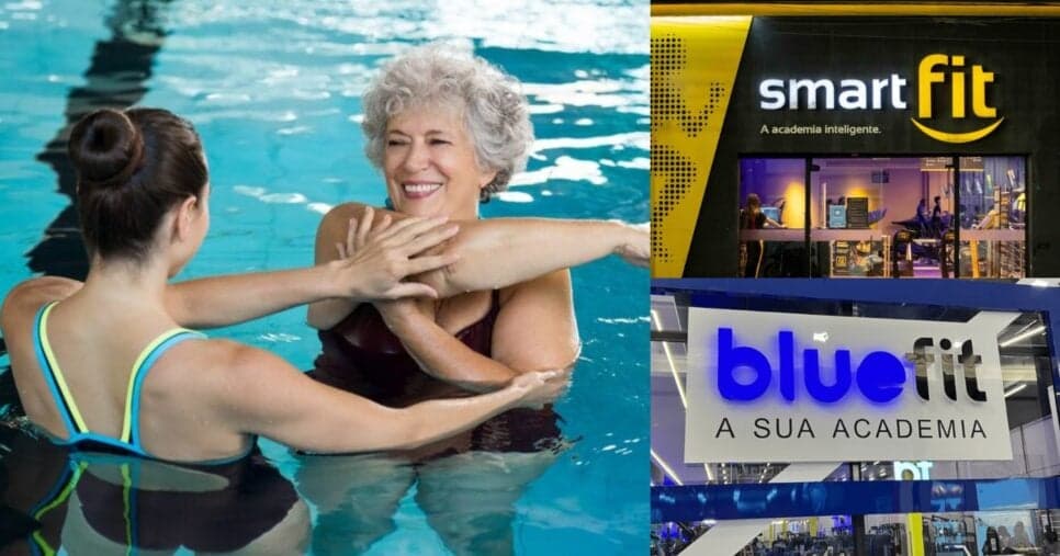 Idosos 60+ se livram de mensalidades na Smart Fit e Bluefit com hidroginástica gratuita em SP