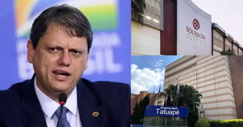 Tarcísio ciente: lei em vigor nos shoppings de SP impõe obrigação que atinge Bourbon, Tatuapé e outros