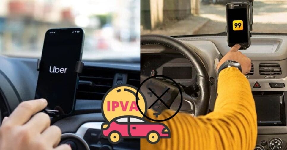 Tchau, IPVA: Lei Estadual de trânsito em vigor traz fim do imposto a milhares da Uber e 99 em 2026