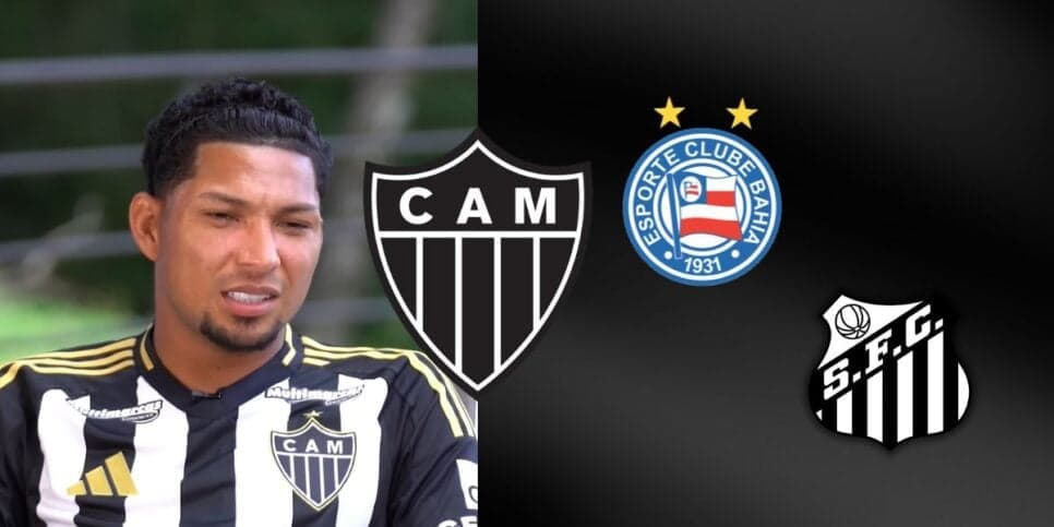 Santos e Bahia disputam para arrancar Rony das mãos de Sampaoli no Atlético-MG