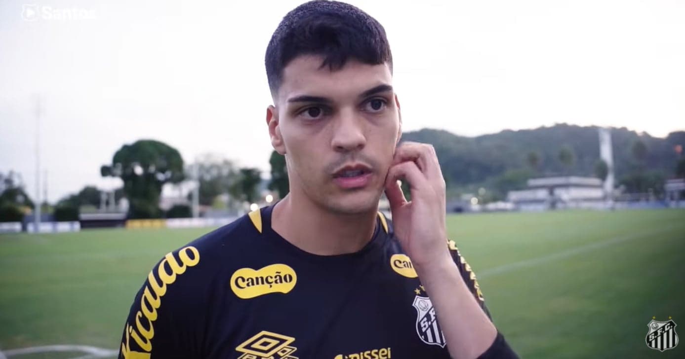 Brazão (Foto: Santos TV)