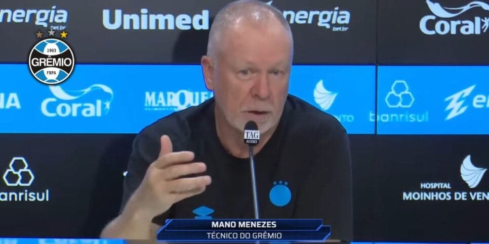 Grêmio recebe proposta de R$75M para vender atacante e Mano Menezes é informado hoje (9)